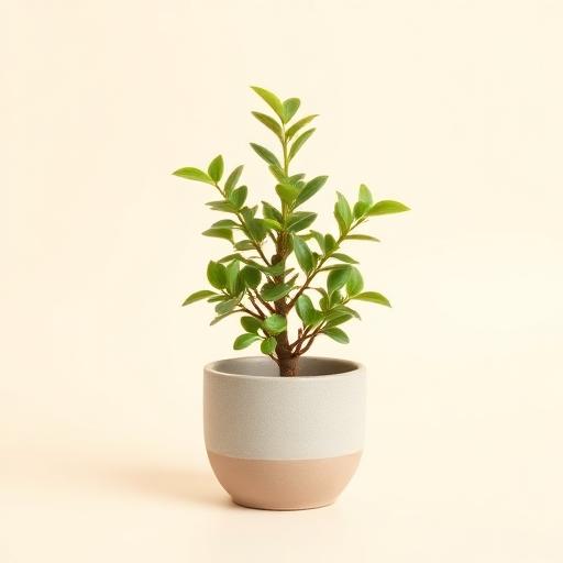 Desk plant + ceramic pot